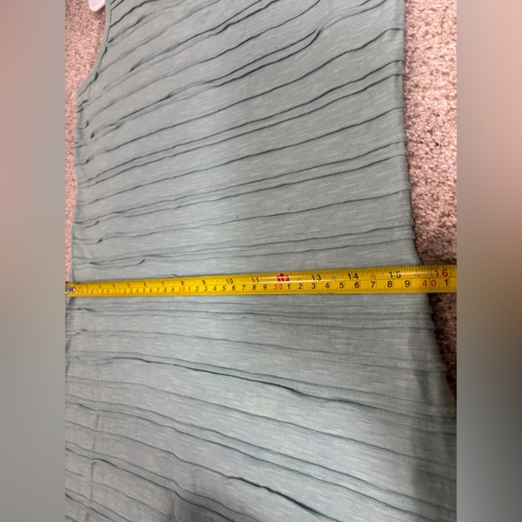 Toad & Co Samba Flow Tank Dress Ribbed Organic Cotton Blend Light Teal Blue S - Picture 3 of 8